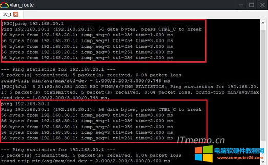 ������VLAN10 20 30�ͻ�ͨ��
