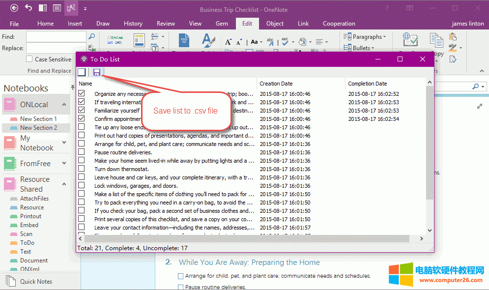 �ڴ��k���(xi��ng)�б������ﱣ���б�� .CSV �ļ�