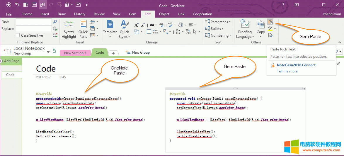 ʹ�� Gem ��ճ�N�������Ա��ִ��a��Ŀո�