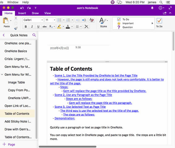 ʹ���䌚�ˆ���ֱ�Ӱ� Mac OneNote �x�еĶ���������ԓ���Ę��}��
