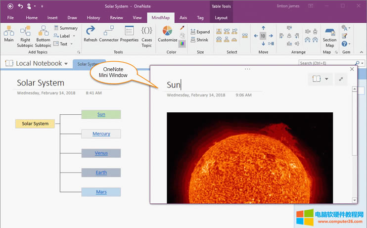 �ڲ��x�_˼�S��(d��o)�D����r�£���OneNote С���ڴ��_����M(j��n)�о�݋