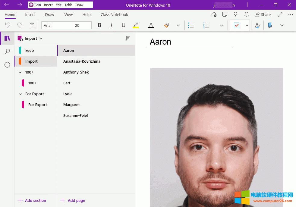 �� OneNote for Windows 10 �в鿴�Y(ji��)��