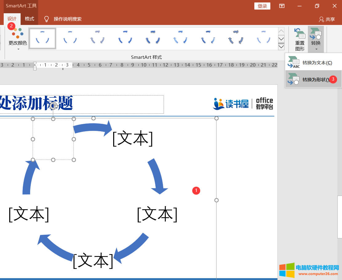 ����PPT��SmartArt���ѭ�h(hu��n)�D�����