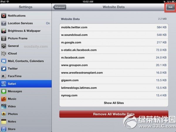 如何刪除iOS版Safari 網(wǎng)站的Cookie信息