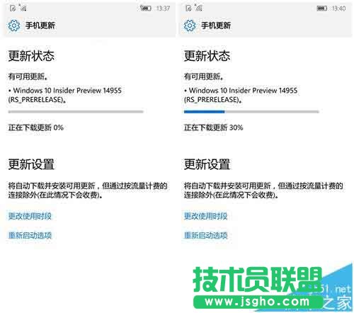 Win10 Mobile�A(y��)�[��14955���d����0%��ô���_����?