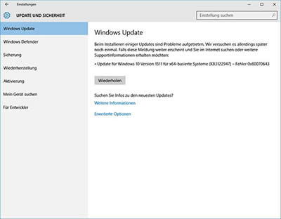 win10����kb3122947���F(xi��n)�e�`���a80070643��ô�k