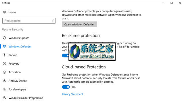 Windows10專業(yè)版下windows Defender打開和關(guān)閉