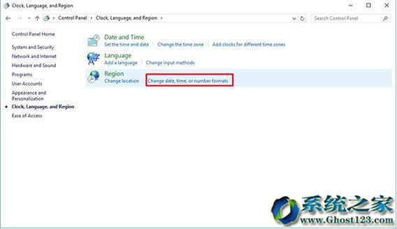 win10專業(yè)版下載安裝同樣可以個(gè)性化設(shè)置日期和時(shí)間格式