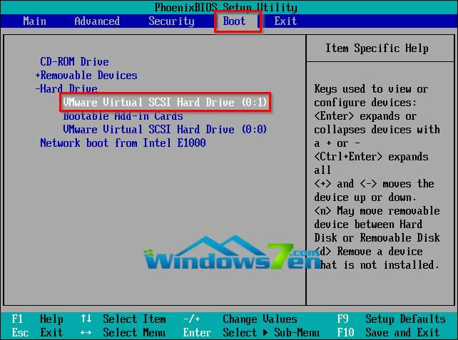 圖9 設(shè)置BIOS 圖9 設(shè)置BIOS