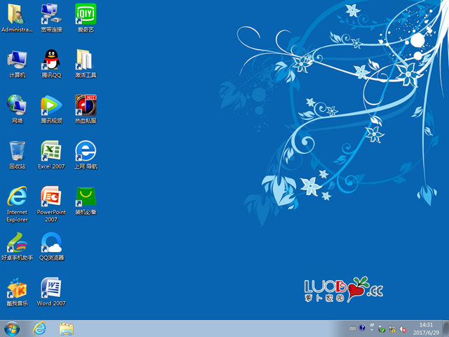 �}���҈@ GHOST WIN7 SP1 X86 ��Ş��(w��n)���� V2017.07 (32λ)