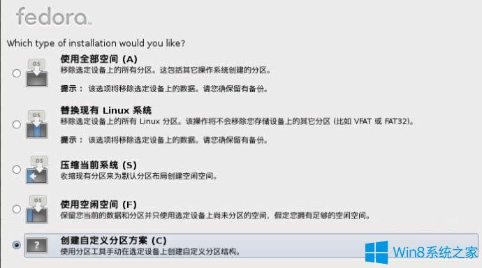 Win8Ӳ�P��ΰ��bFedora 20��Win8Ӳ�P���bFedora 20�ķ���