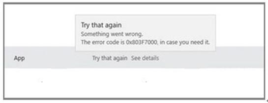 ��QWin10ϵ�y(t��ng)��(y��ng)���̵�����e�`803F7000