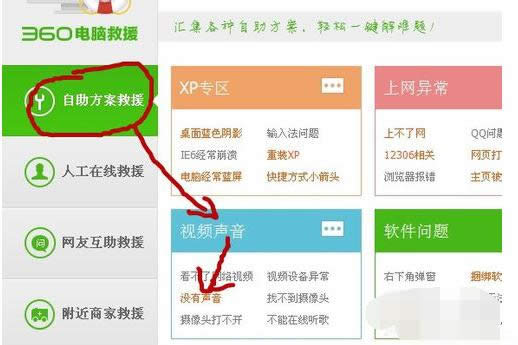 如何使用360修復(fù)Win7電腦開(kāi)機(jī)后沒(méi)聲音問(wèn)題